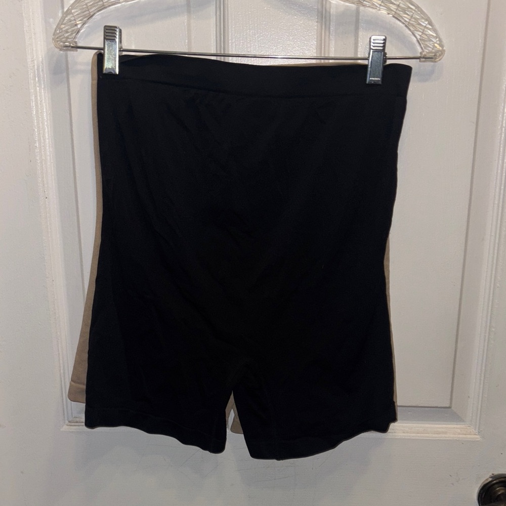 Motherhood Black and Tan Women's 2 pairs Shapeweare shorts-